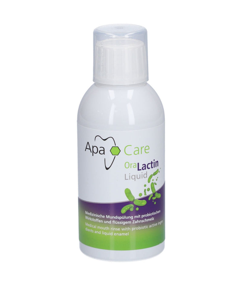 ApaCare Liquid Zahnspülung – Alkoholfreie Mundspülung mit Hydroxylapatit & Präbiotika | Für Zahnschmelz & Mundflora | 200 ml