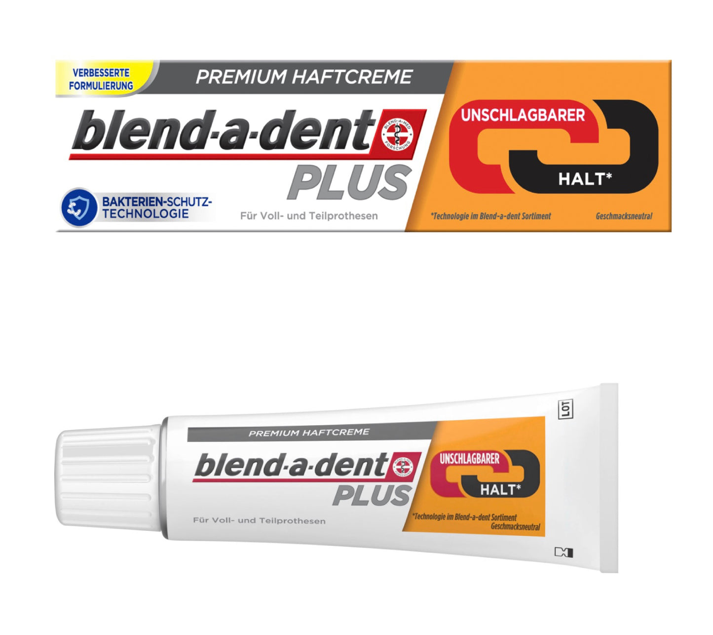 Blend-a-dent Plus blend-a-dent Haftcreme Unschlagbarer Halt, fluoridfrei, 40 g