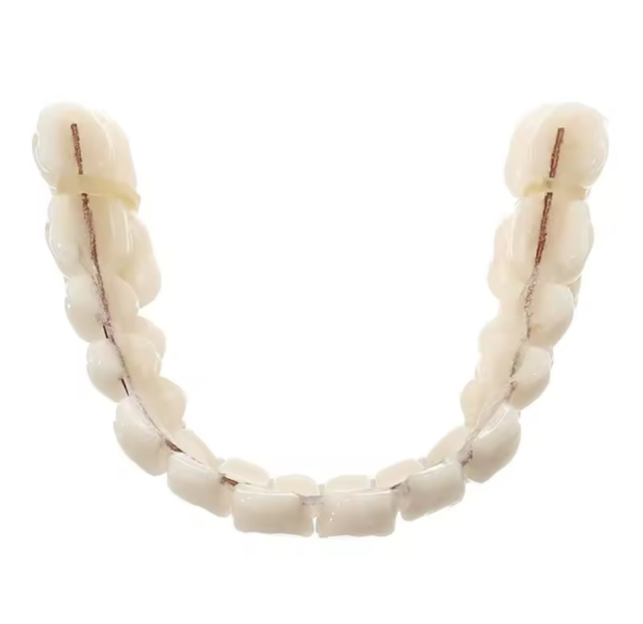 Acryl Zähne Zahnersatz Zahnprothese Gebiss Ober und Unterkiefer 28 Zähne