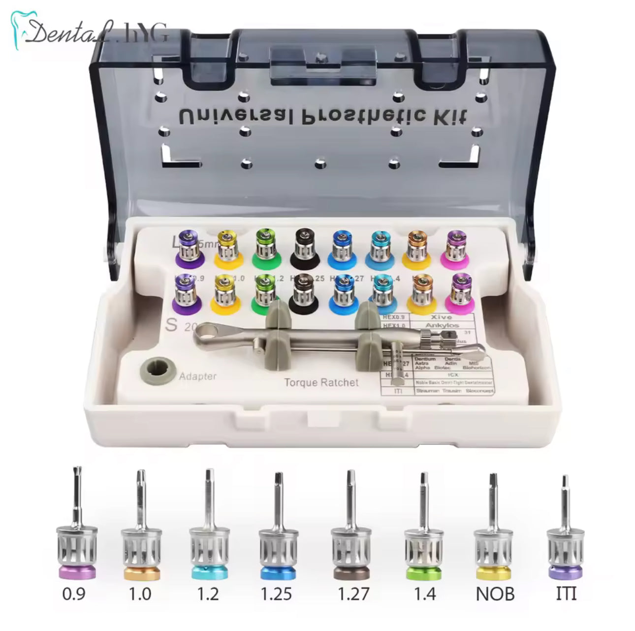 Universelles Dental-Implantat Schraubendreher-Set – kompatibel mit fast allen Implantatsystemen