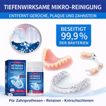 Reinigungstabletten für Retainer & Zahnprothesen – 3x 100 Tabs, hygienische Tiefenreinigung