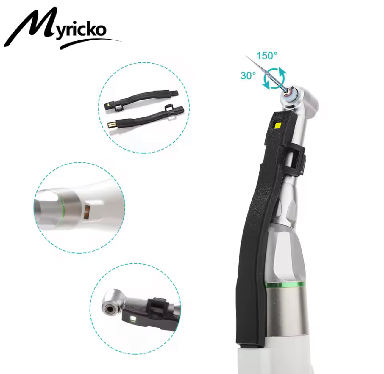 Kabelloser EndoMotor 16:1 – LED-Endomotor für Wurzelkanalbehandlungen | Hochdrehmoment, 6 Arbeitsmodi, 360° Rotation