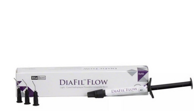 DIAFIL FLOW Kunstoff Zahnfüllung Lichthärtend + 10 Nadeltips