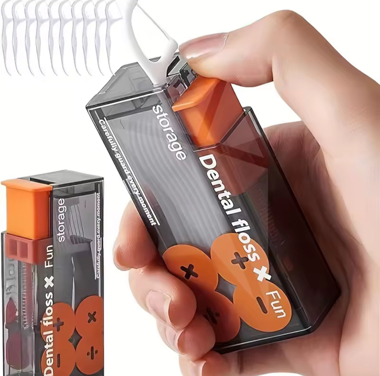 300x Zahnseide-Sticks mit Spenderbox – Profi Dental Floss Picks für gründliche Zahnzwischenraum-Reinigung