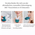 360° Automatische Ultraschall-Zahnbürste – Elektrische U-Zahnbürste mit Silikon-Mundstück & LED-Modi