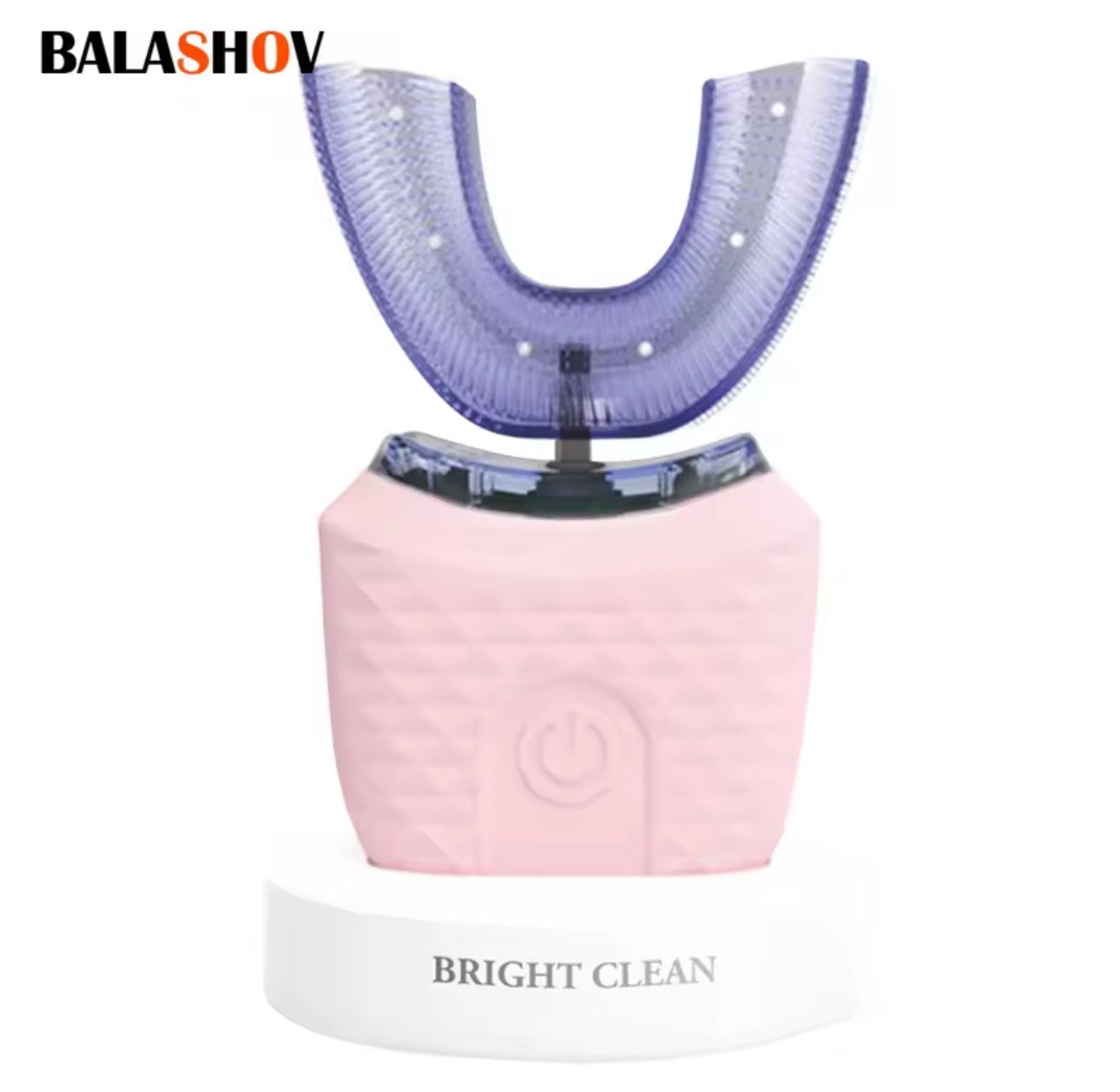 360° Automatische Ultraschall-Zahnbürste – Elektrische U-Zahnbürste mit Silikon-Mundstück & LED-Modi