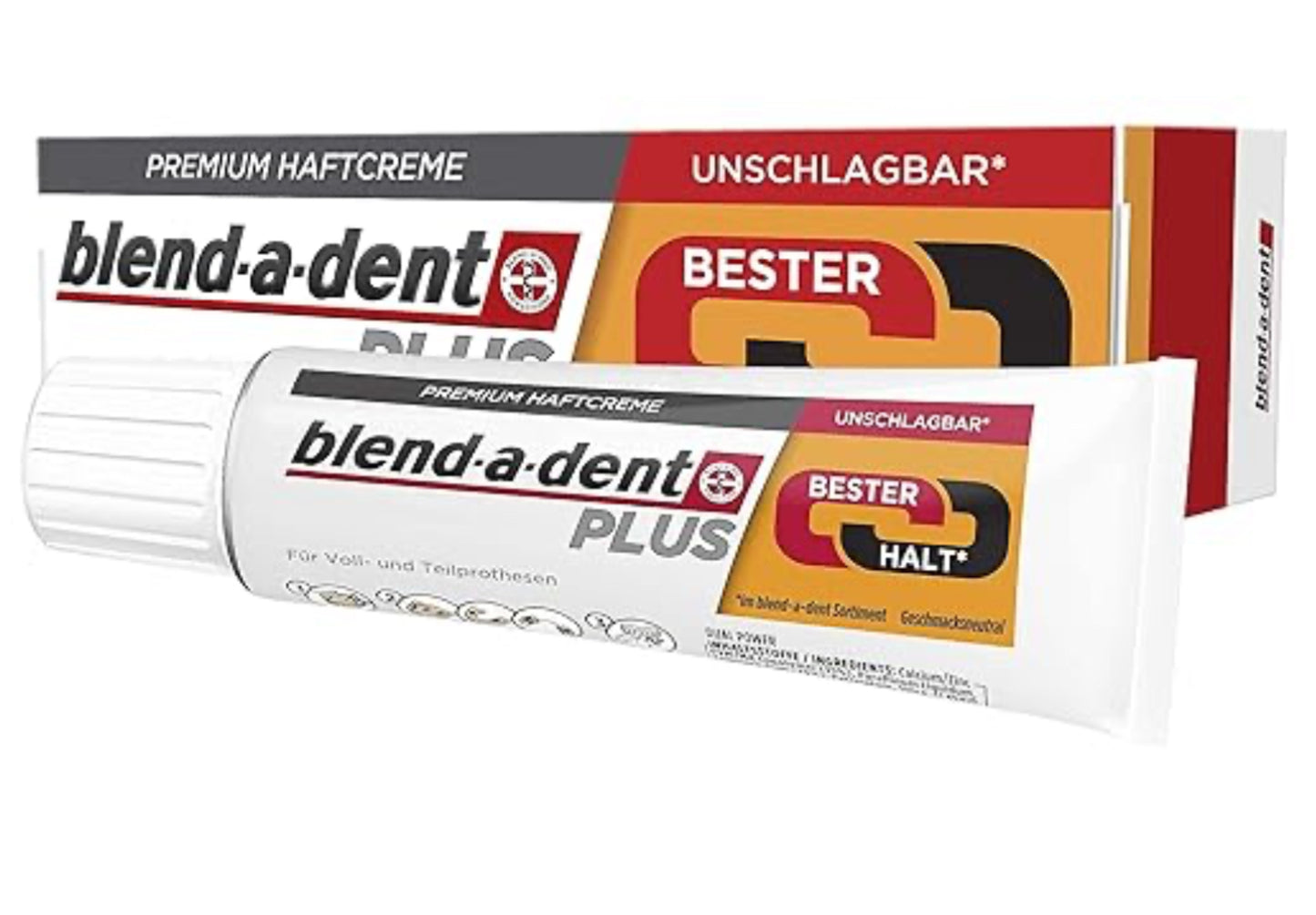 Blend-a-dent Plus  blend-a-dent  Haftcreme Bester Halt, fluoridfrei, 40 g