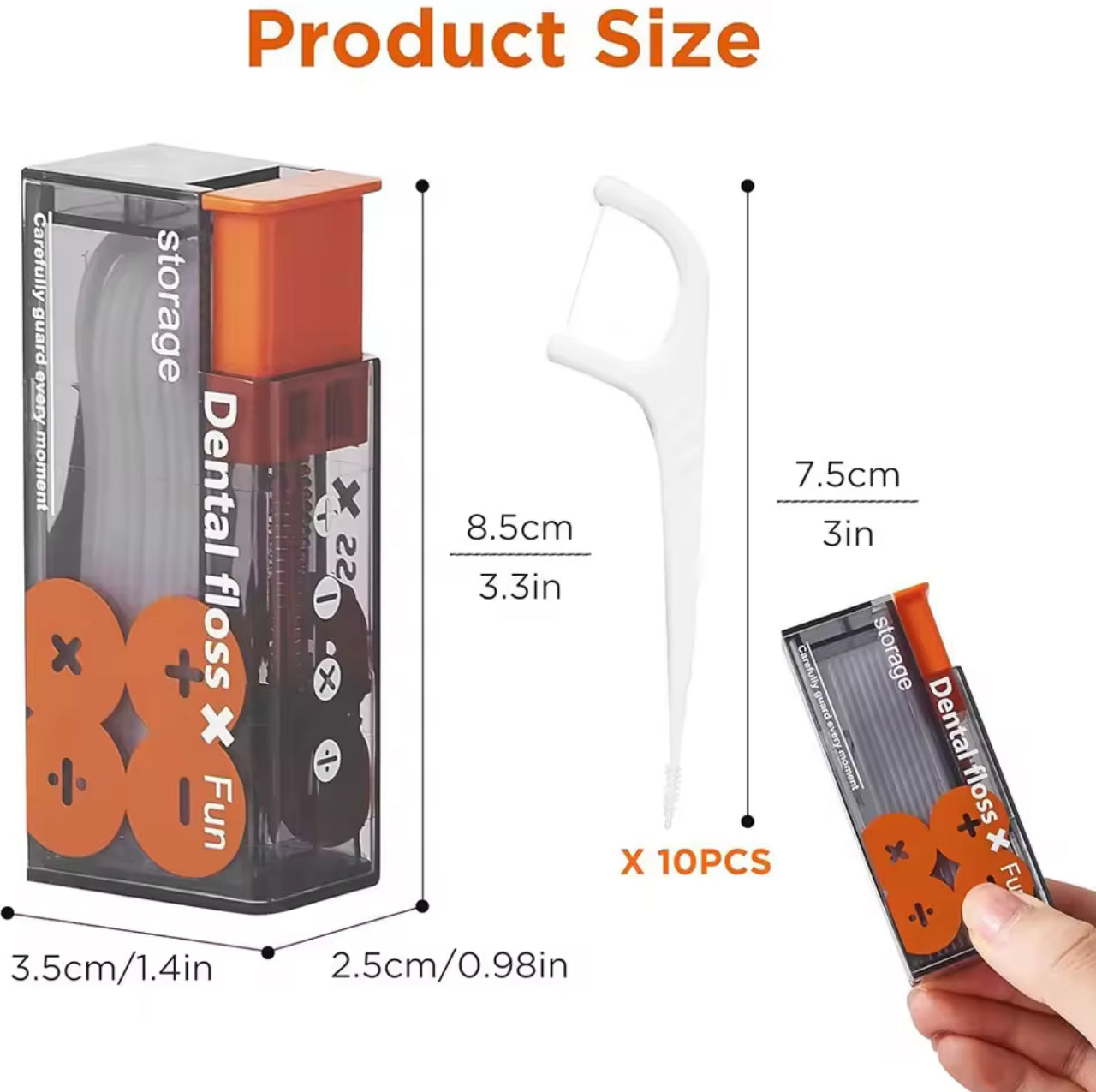 300x Zahnseide-Sticks mit Spenderbox – Profi Dental Floss Picks für gründliche Zahnzwischenraum-Reinigung