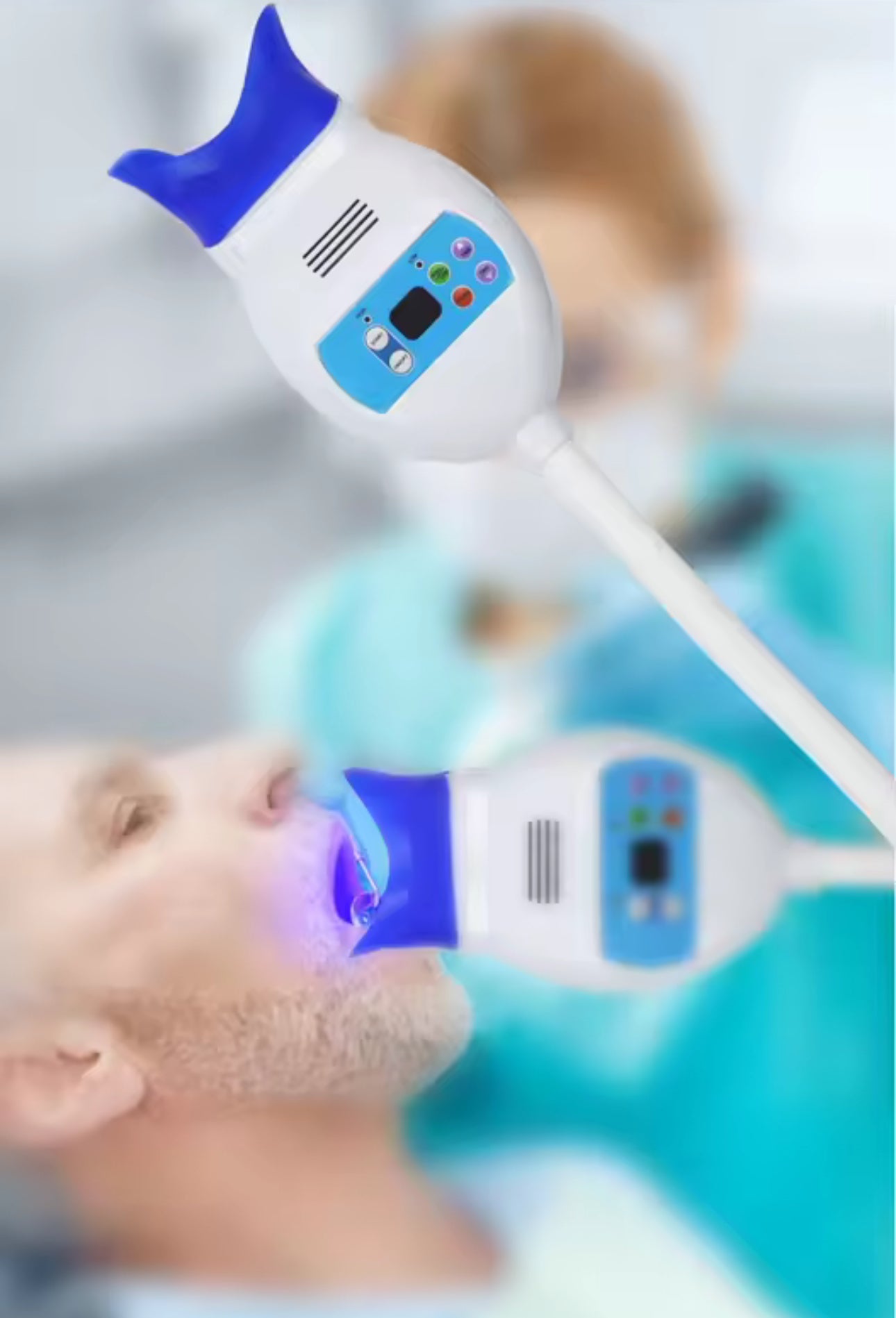Professionelles Dental Kaltlicht-Zahnaufhellungsgerät mit LED-Technologie – Flexibler Behandlungsarm für Praxis und Studio