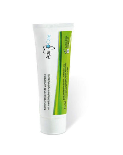 ApaCare Remineralisierende Zahncreme – Mit Hydroxylapatit & Fluorid | Stärkt den Zahnschmelz | 75 ml