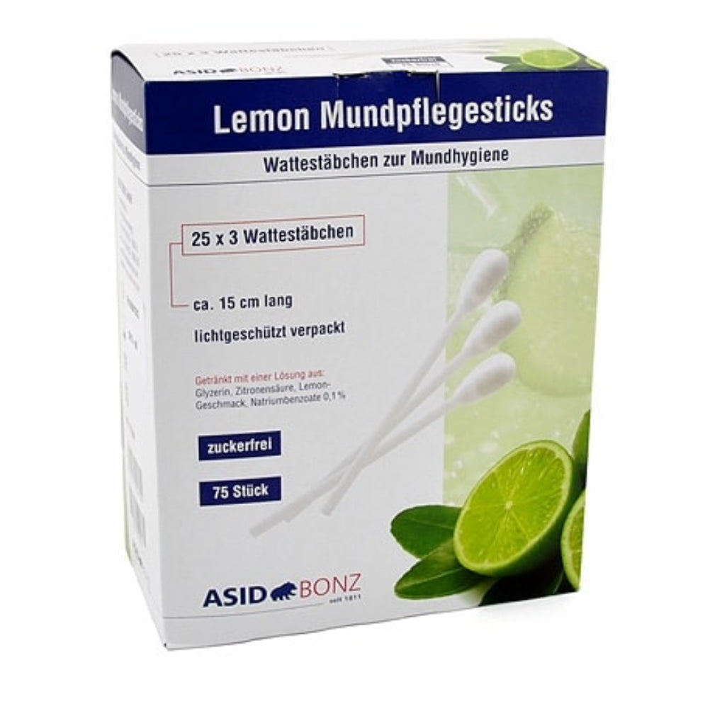 Mundpflegestäbchen Lemon 75 Stück