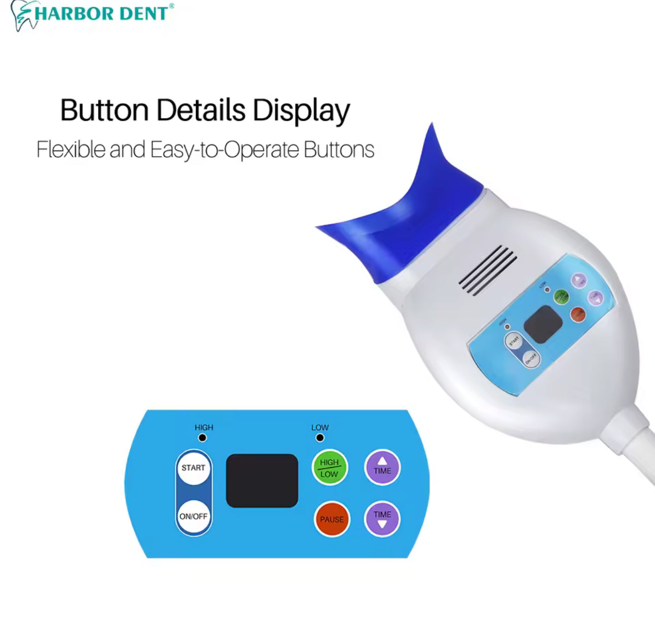 Professionelles Dental Kaltlicht-Zahnaufhellungsgerät mit LED-Technologie – Flexibler Behandlungsarm für Praxis und Studio