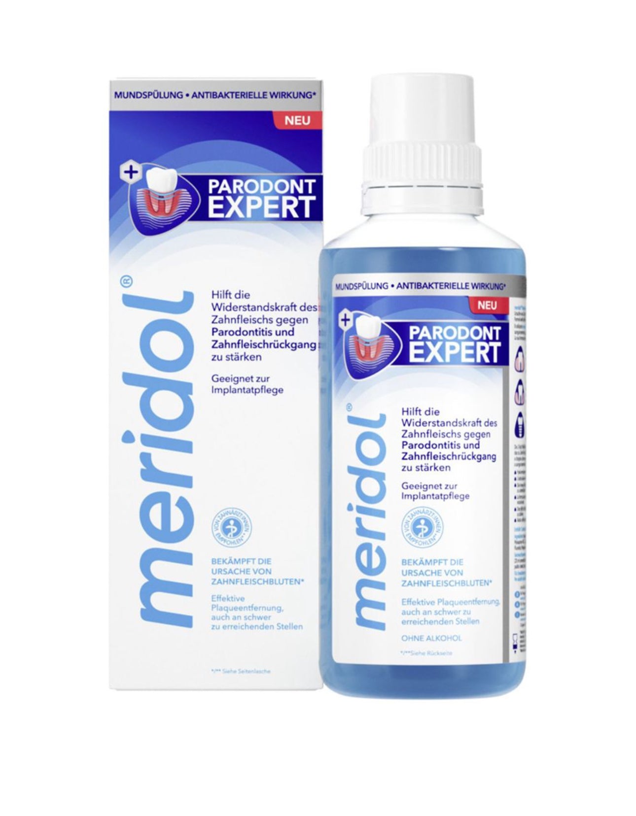 meridol Parodont Expert Mundspülung bei Parodontitis und Zahnfleischrückgang 400ml