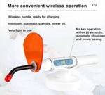 Kabellose Dental-Polymerisationslampe „EliJah Pro“ – LED-Lichthärtungsgerät für Zahnärzte | 1200–2000 mW/cm² | 420–480 nm | Lithium-Ionen-Akku