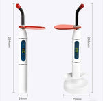 Kabellose Dental-Polymerisationslampe „EliJah Pro“ – LED-Lichthärtungsgerät für Zahnärzte | 1200–2000 mW/cm² | 420–480 nm | Lithium-Ionen-Akku