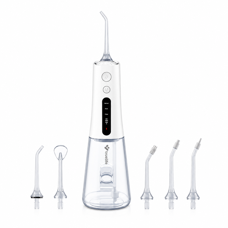 TrueLife AquaFloss Compact L100 Munddusche – 3 Reinigungsmodi, 4 Druckstufen & 6 Düsen