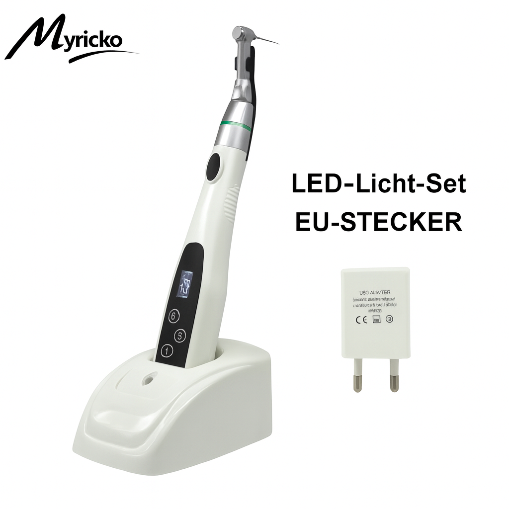Kabelloser EndoMotor 16:1 – LED-Endomotor für Wurzelkanalbehandlungen | Hochdrehmoment, 6 Arbeitsmodi, 360° Rotation