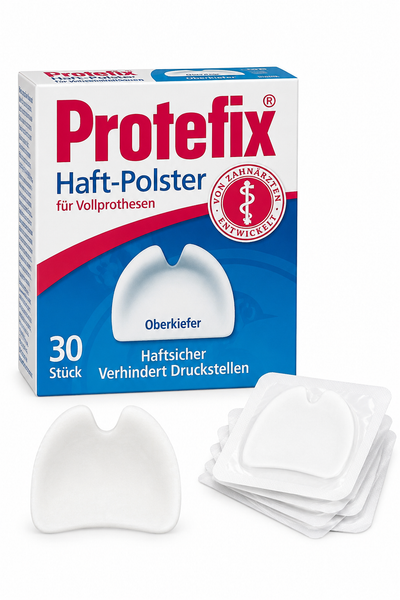 Prothesen-Haftpolster für Oberkieferprothesen – Sicherer Halt & Schutz vor Druckstellen | 30 Stück