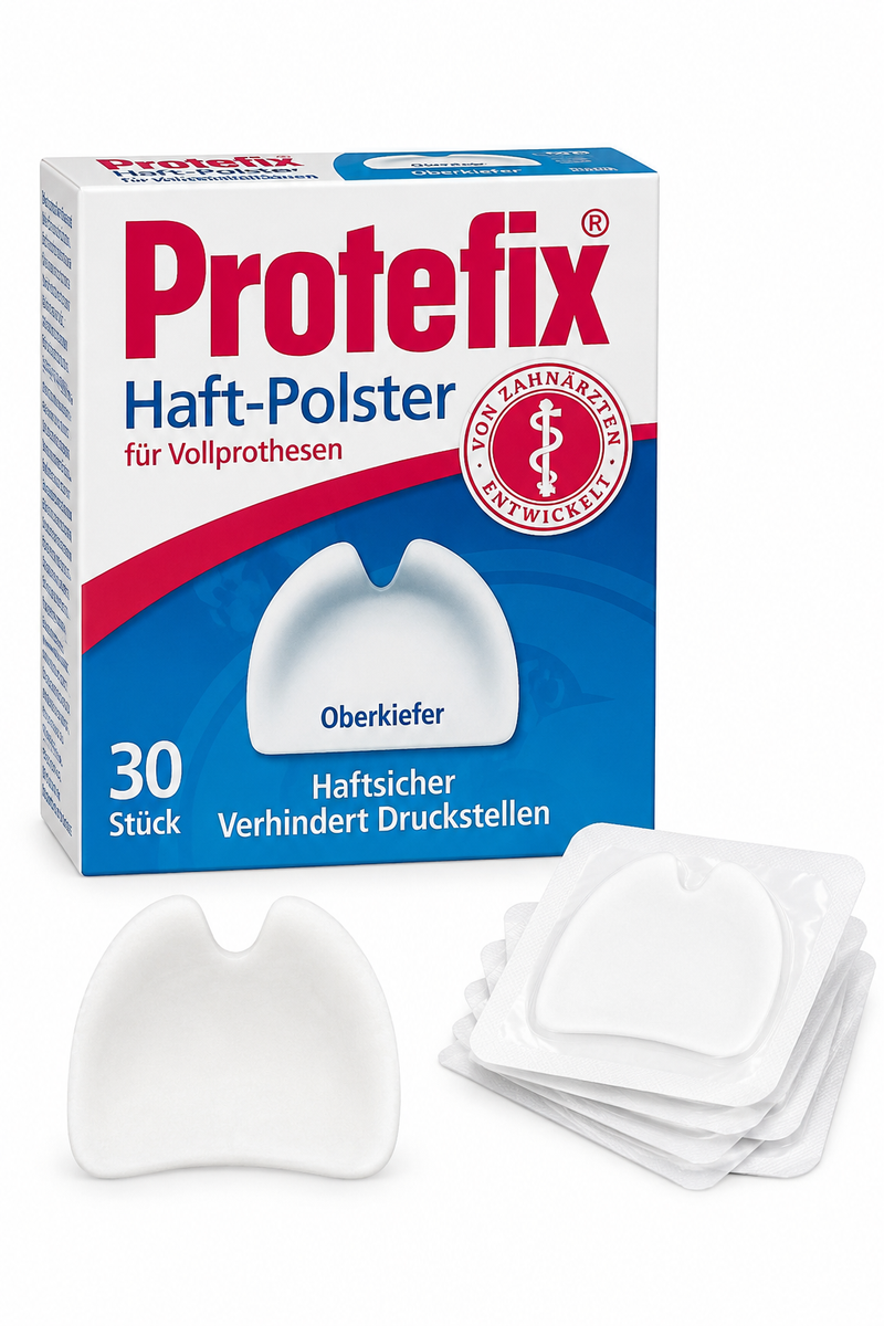 Prothesen-Haftpolster für Oberkieferprothesen – Sicherer Halt & Schutz vor Druckstellen | 30 Stück