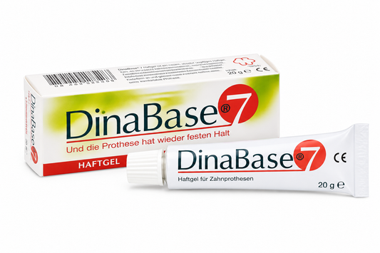 DinaBase® 7 Haftgel – Langzeit-Prothesenhaftgel für sicheren Halt & mehr Tragekomfort (20 g)