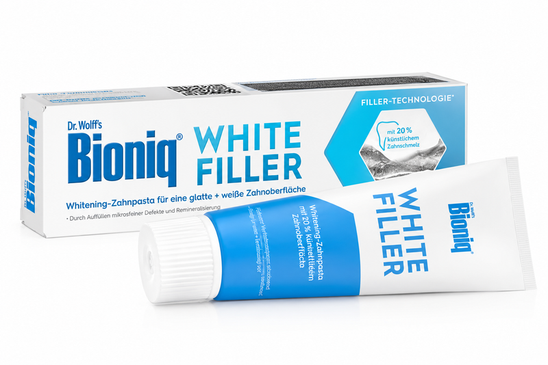 Bioniq® White Filler Zahnpasta 75 ml – Whitening mit 20 % Hydroxylapatit