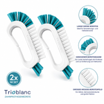 Trioblanc Zahnprothesenbürste – 2er-Pack für gründliche Prothesenreinigung
