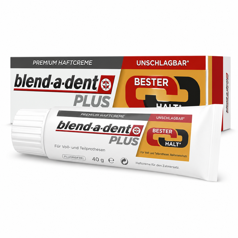 Blend-a-dent Plus  blend-a-dent  Haftcreme Bester Halt, fluoridfrei, 40 g