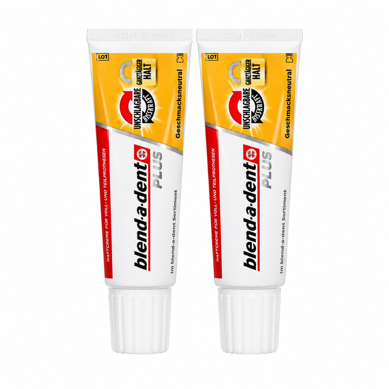 Blend-a-dent Plus Haftcreme Unschlagbare Bisskraft – 2 × 40 g Doppelpack