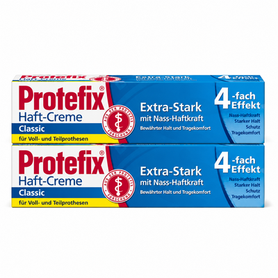 Protefix Haft-Creme Classic Extra-Stark – Doppelpack 2 × 47 g