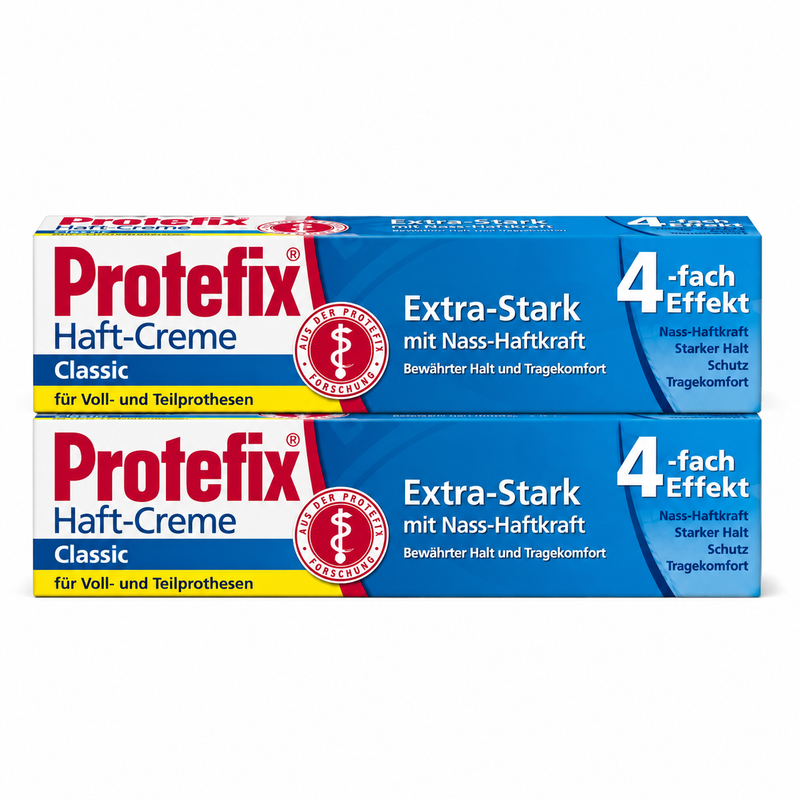 Protefix Haft-Creme Classic Extra-Stark – Doppelpack 2 × 47 g