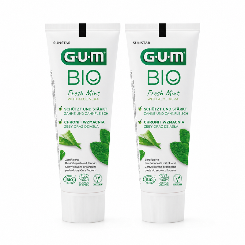 GUM BIO Fresh Mint Zahnpasta – Doppelpack 2 × 75 ml