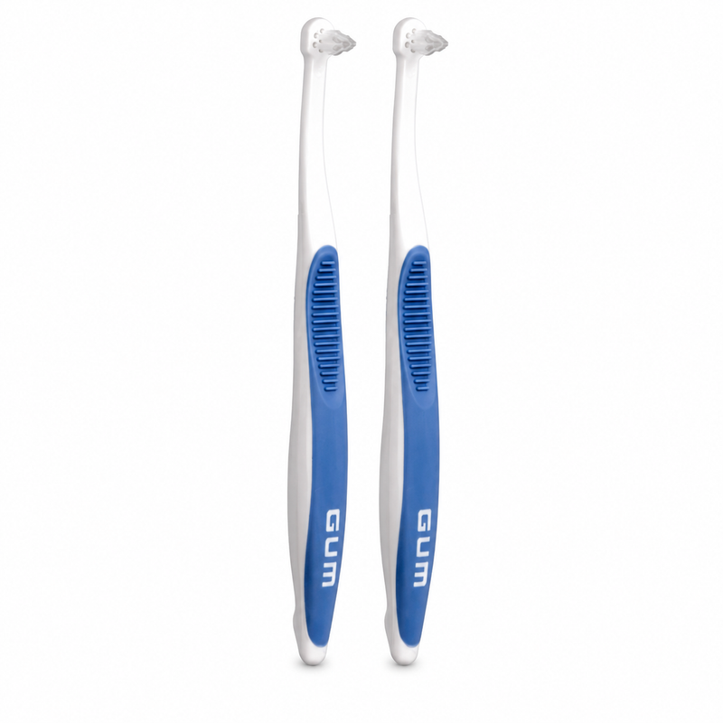 GUM Büschelbürste – Doppelpack mit 2 Bürsten