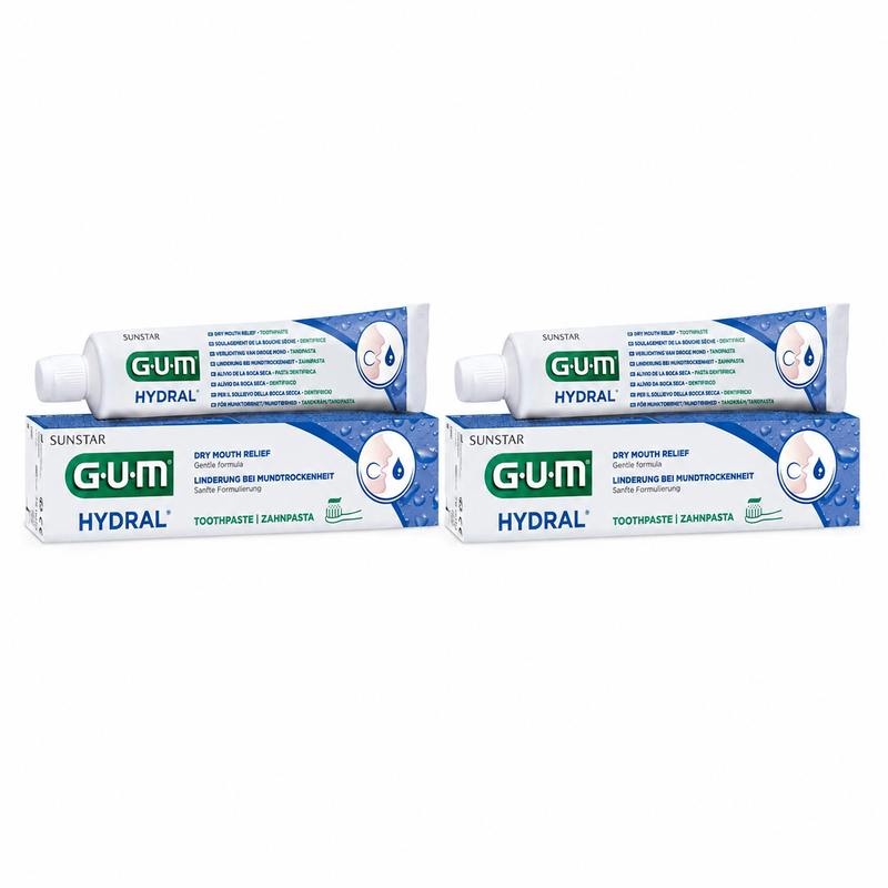 GUM HYDRAL Zahnpasta – Doppelpack 2 × 75 ml