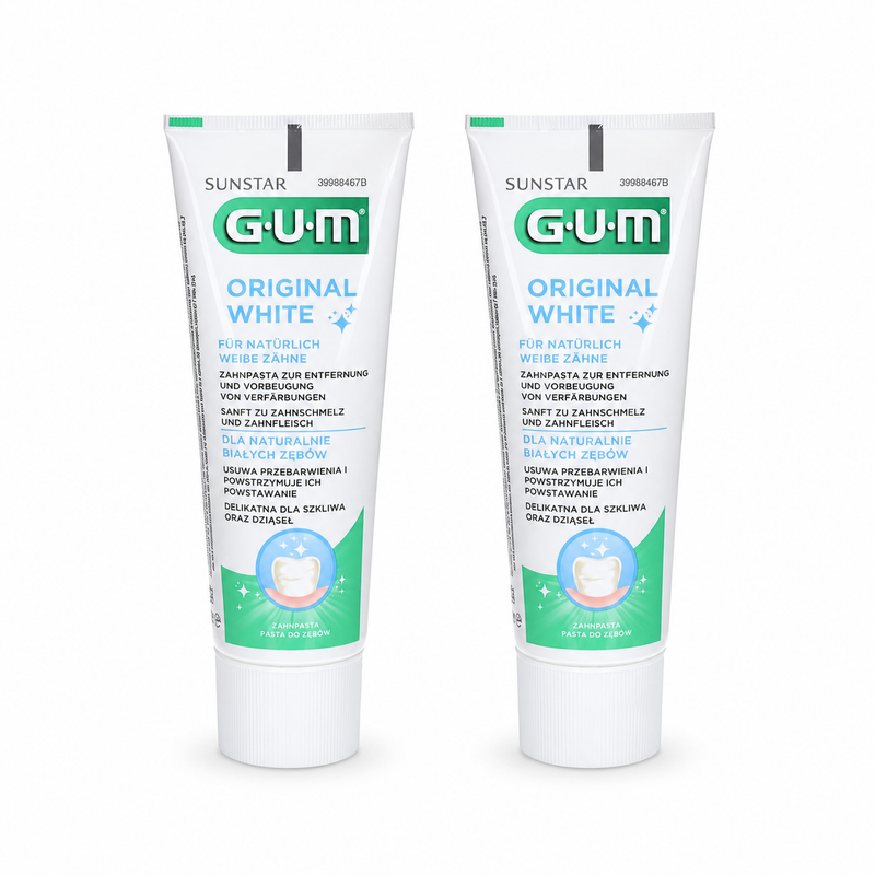 GUM Original White Zahnpasta – Doppelpack 2 × 75 ml