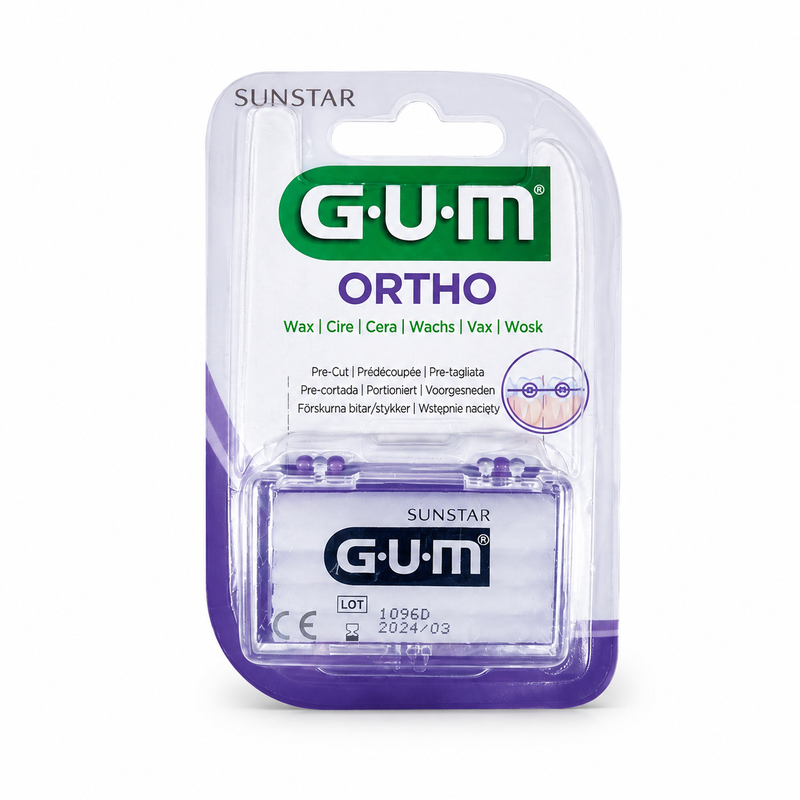 GUM Ortho Wachs geschmacksneutral – Zahnspangenwachs