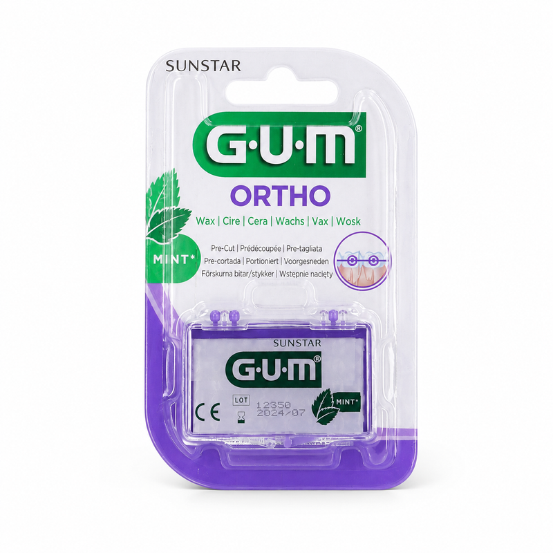 GUM Ortho Wachs Mint – Schutzwachs für Zahnspangen