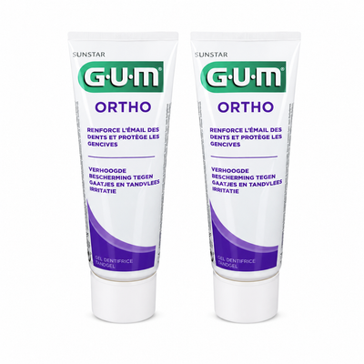GUM Ortho Zahngel – Doppelpack 2 × 75 ml