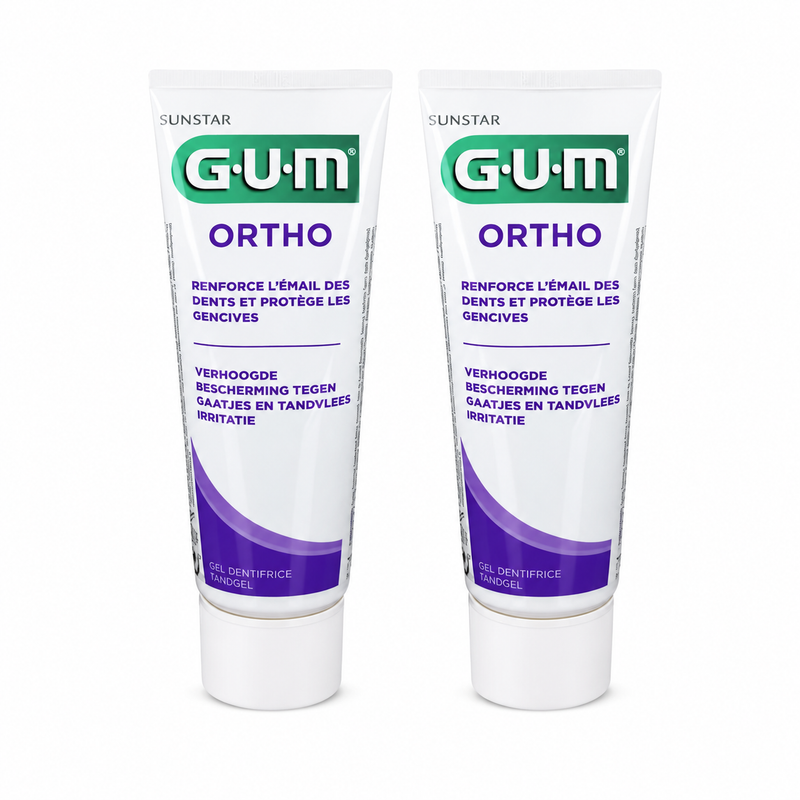 GUM Ortho Zahngel – Doppelpack 2 × 75 ml