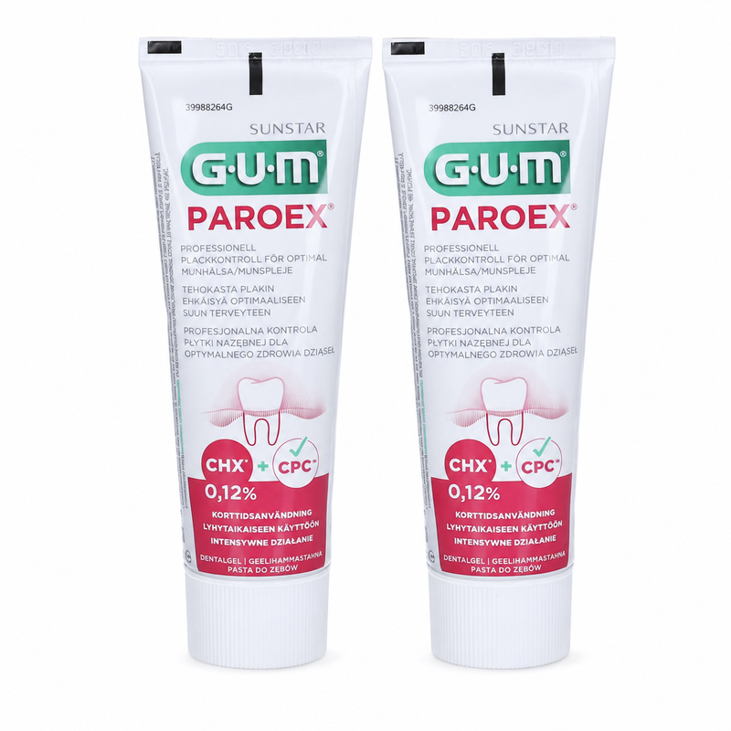 GUM Paroex Zahngel 0,12 % – Doppelpack 2 × 75 ml
