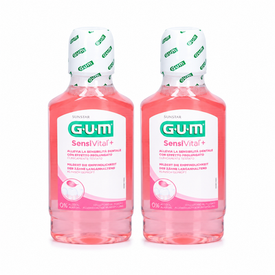 GUM SensiVital+ Mundspülung – Doppelpack 2 × 300 ml