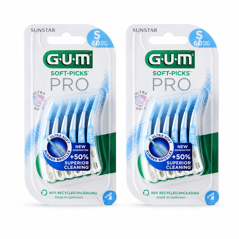 GUM SOFT-PICKS Pro Small – Doppelpack 2 × 60 Stück