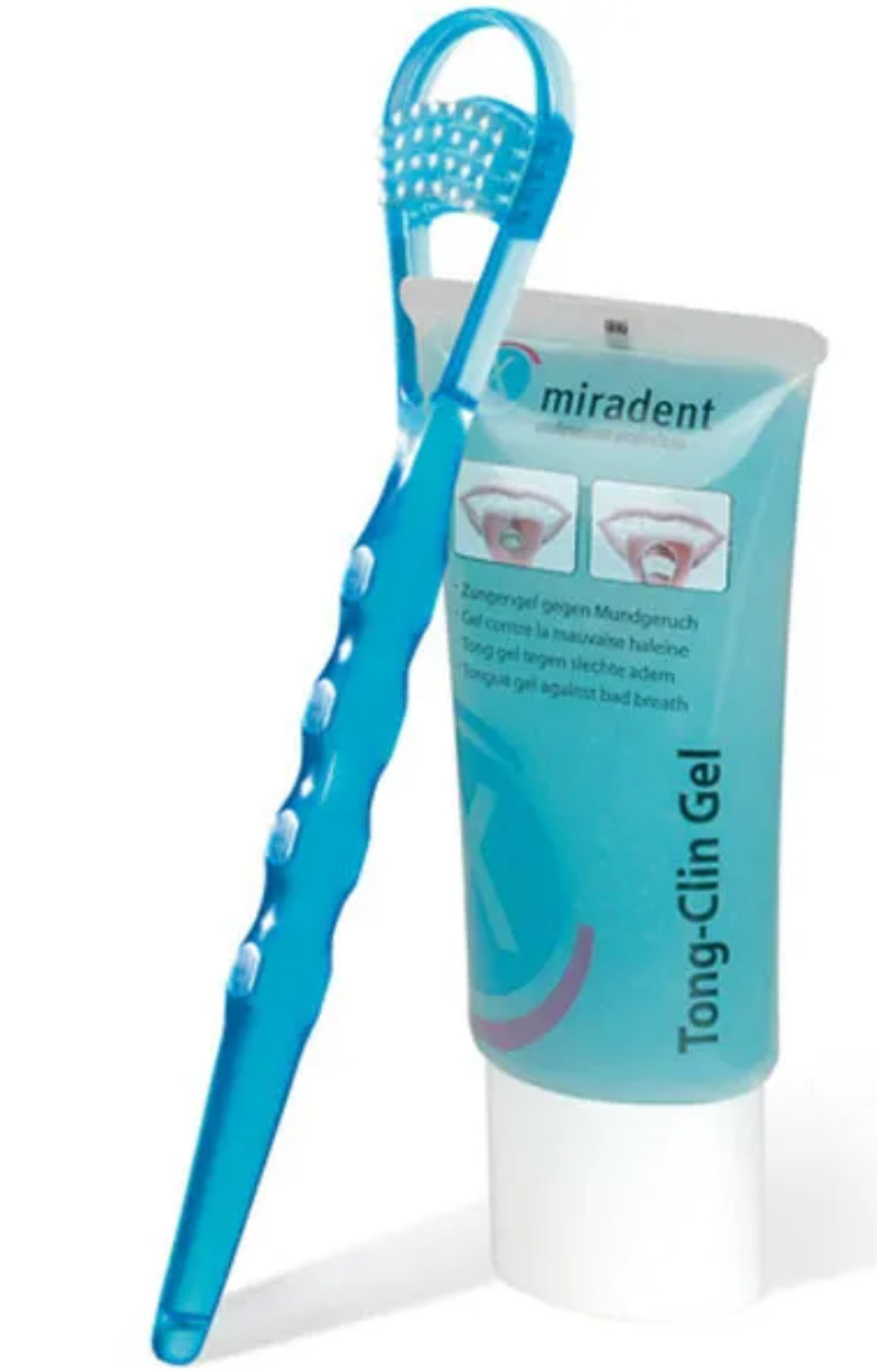 Miradent Tong Clin Set Reinigungsgel 50ml + Zungenreiniger