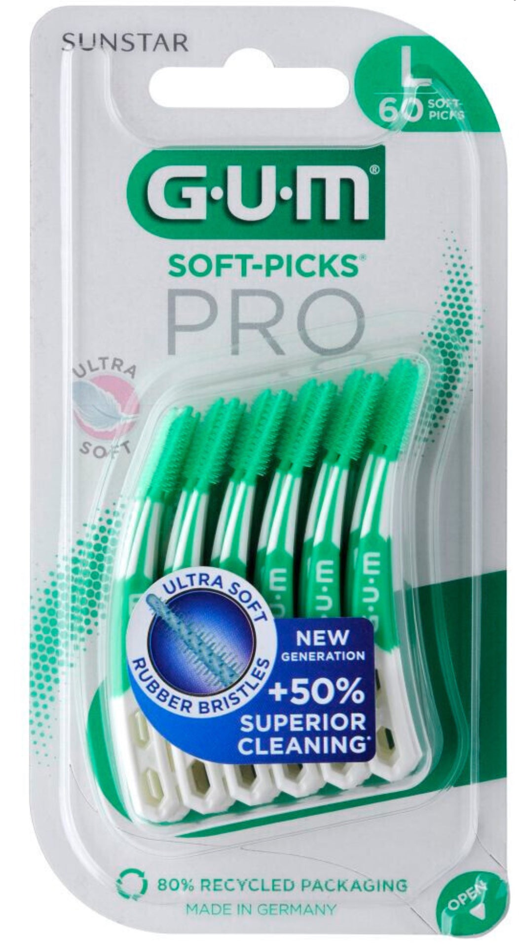 24 x 60 Stück  Gum Soft-Picks Pro L Interdentalbürsten