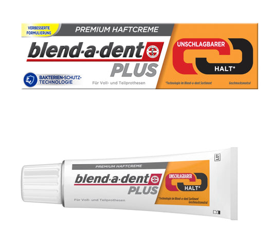 Blend-a-dent Plus  blend-a-dent  Haftcreme Unschlagbarer Halt, fluoridfrei, 40 g