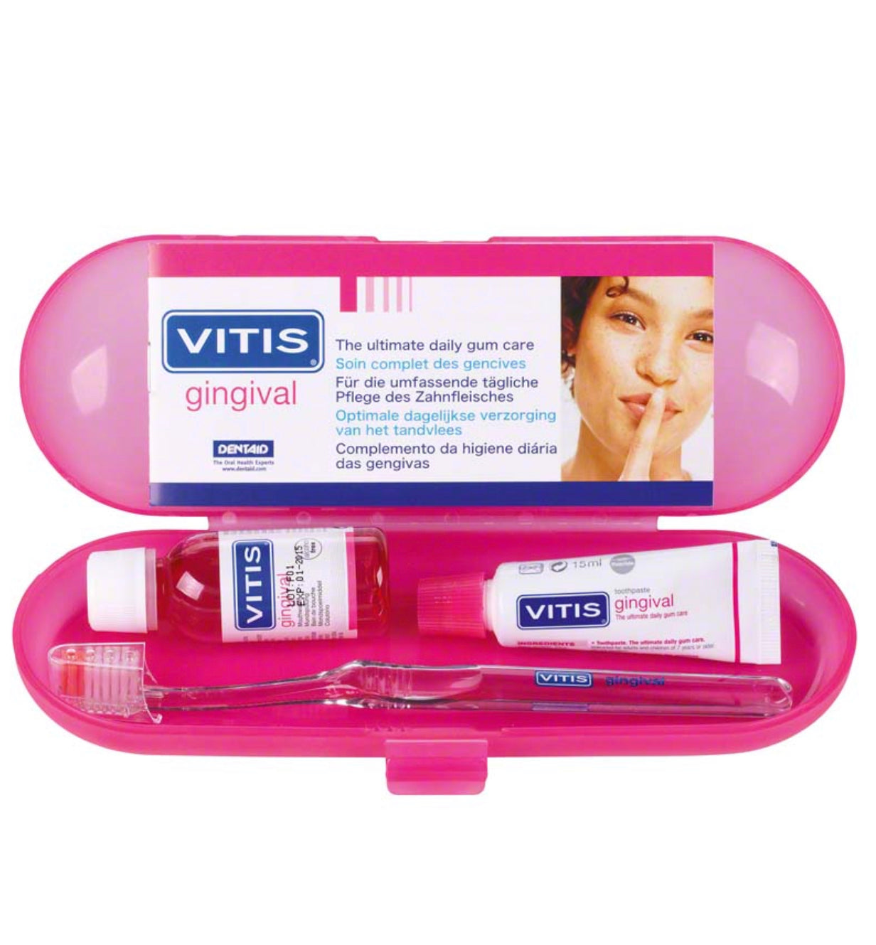 Vitis gingival Mundspülung Zahngel + Gingival Zahnbürste